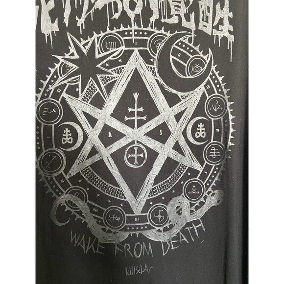 Killstar Gothic Tunic Dress XS Black Womens Wake From Death Ritual Oversized Top - Picture 9 of 11